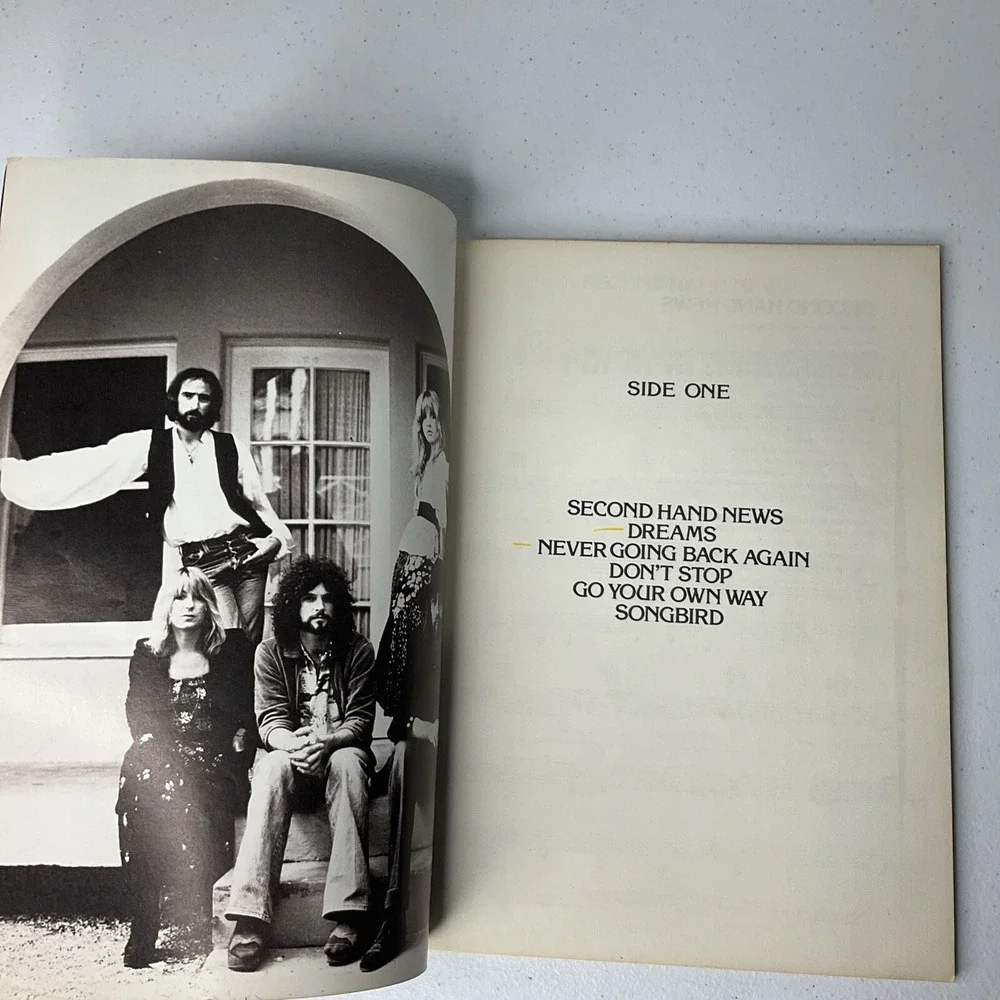 Fleetwood Mac Book Rumours 1977 songbook piano Vocal Chords Sheet Music